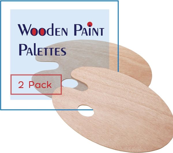 Mr. Pen Wooden Artist Palette, 2-pack Oil Palette - Image 2