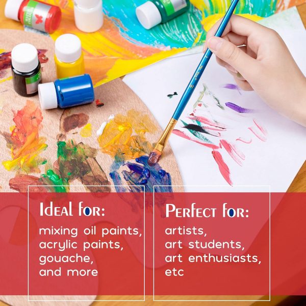 Mr. Pen Wooden Artist Palette, 2-pack Oil Palette - Image 7