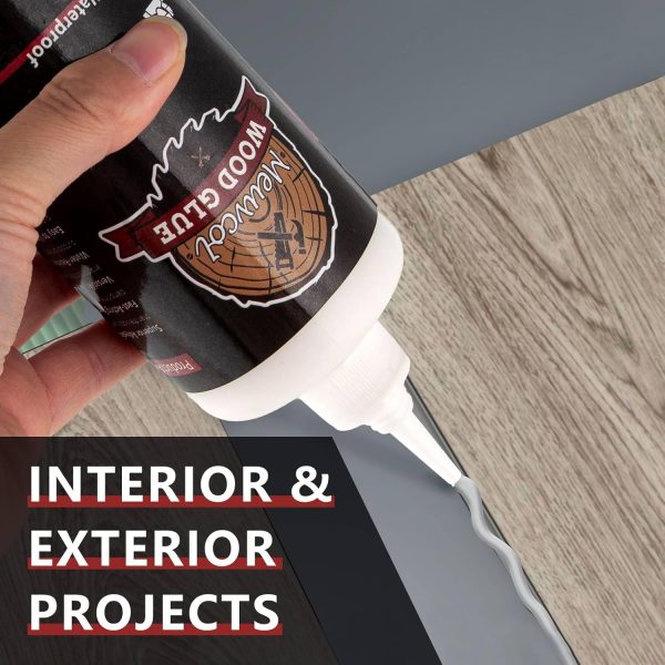Wood Glue, Strongest Glue for Woodworking, Waterproof Clear Wood Glue for Furniture Heavy Duty, Interior & Exterior Furniture Glue for Crafts, Furniture, Baseboard, cabinets, Door (150g) - Image 4